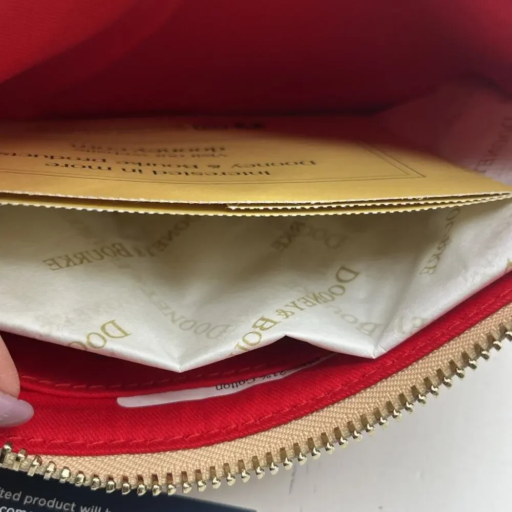 Dooney & Bourke Botanical Collection Large Zip Around Wristlet Wallet Clutch NWT